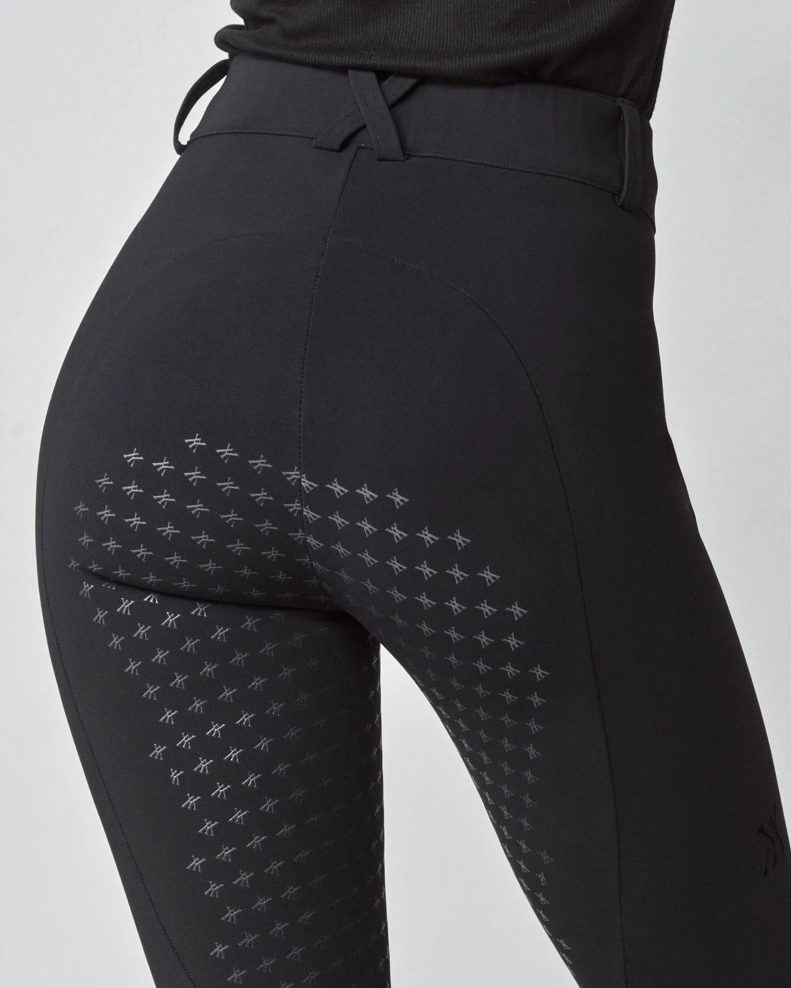 High-Rise Compression Breeches Black