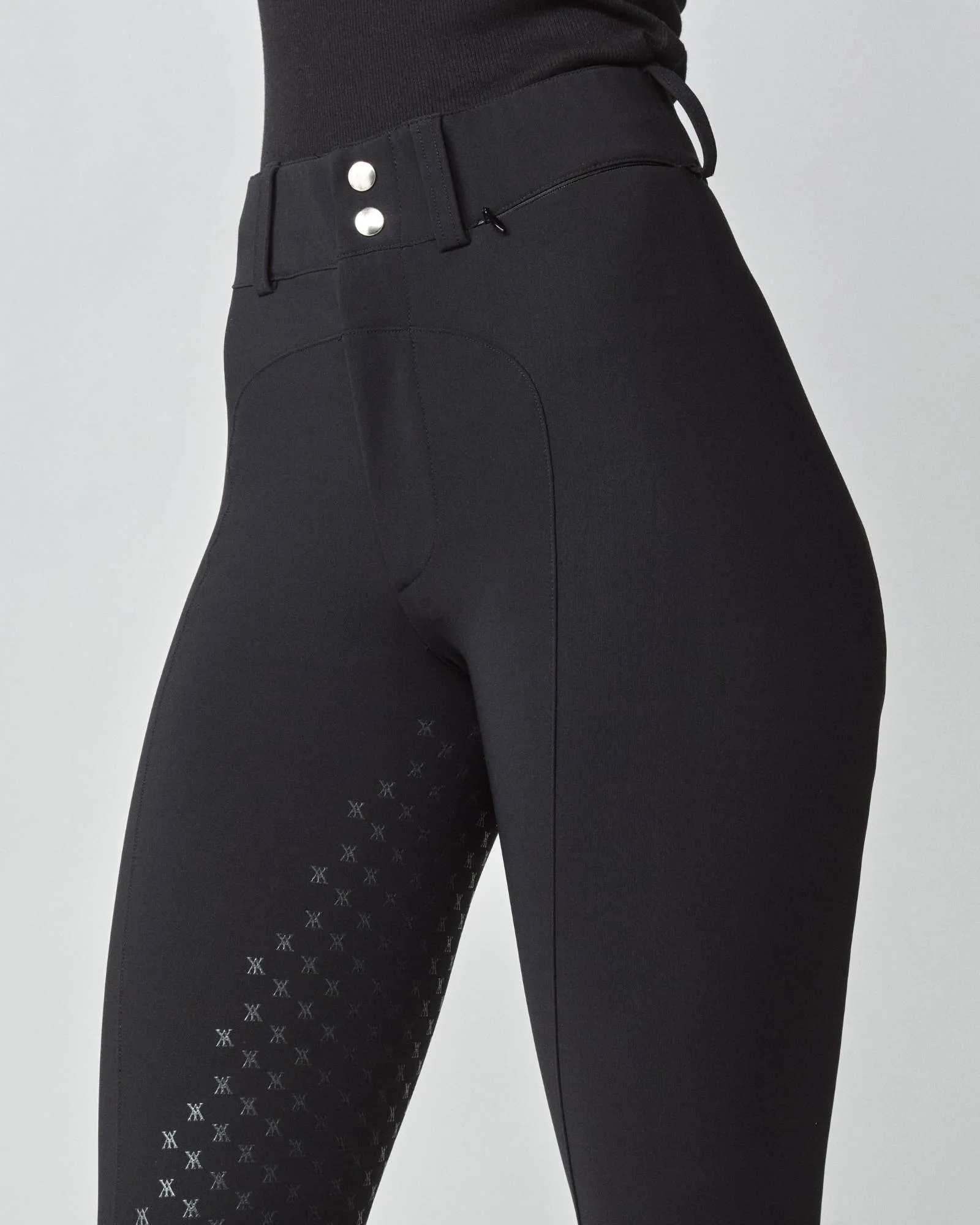 High-Rise Compression Breeches Black