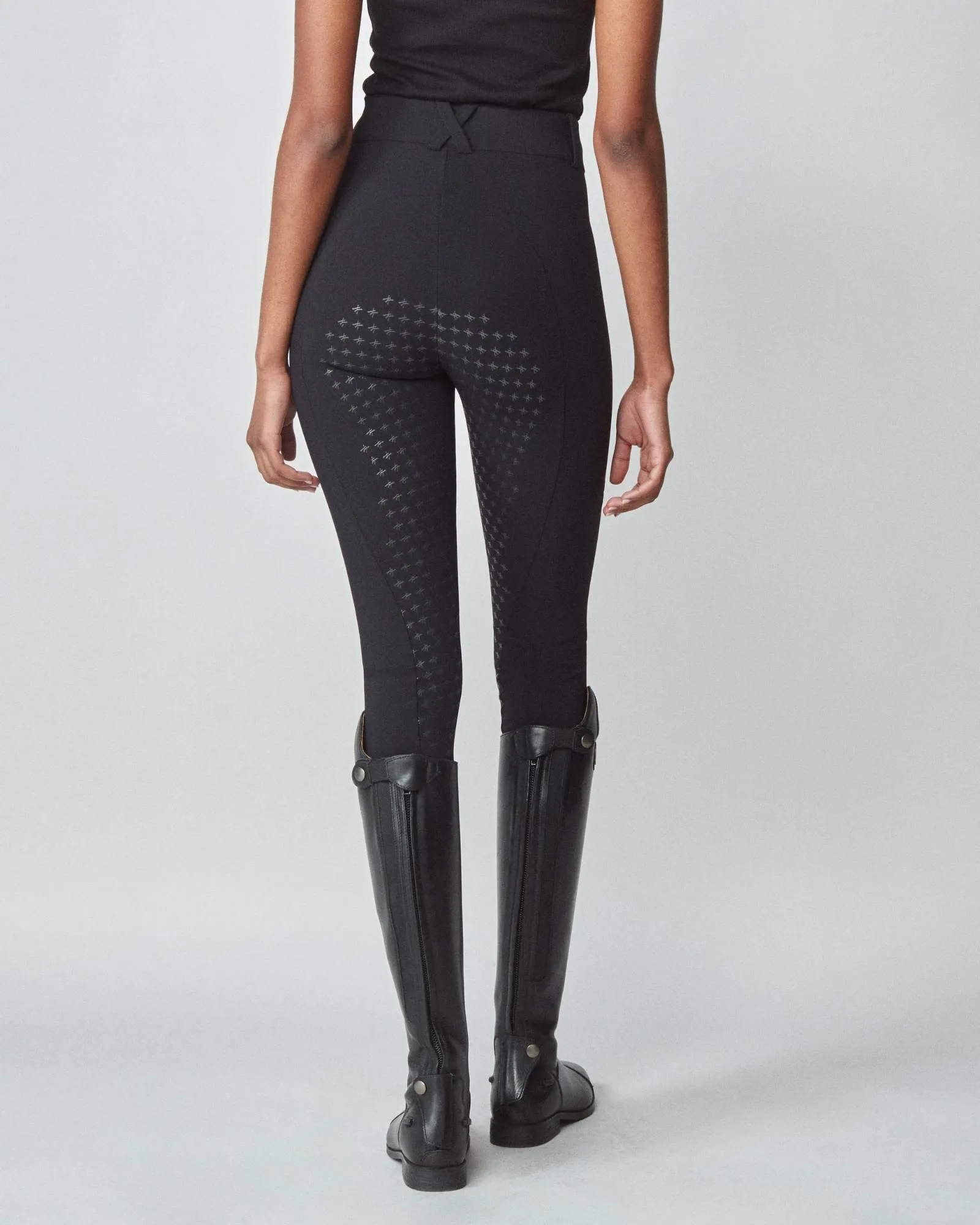 High-Rise Compression Breeches Black