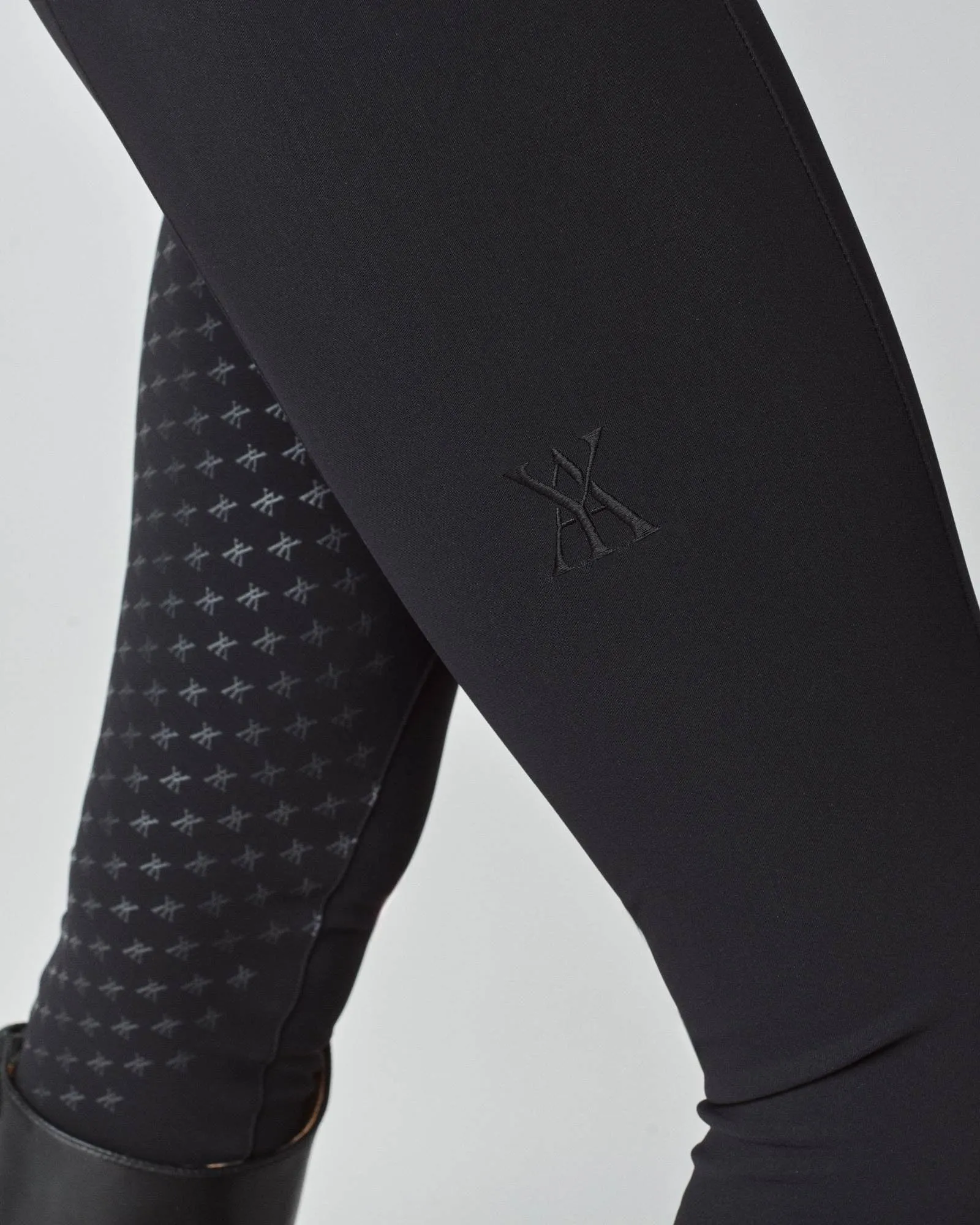 High-Rise Compression Breeches Black