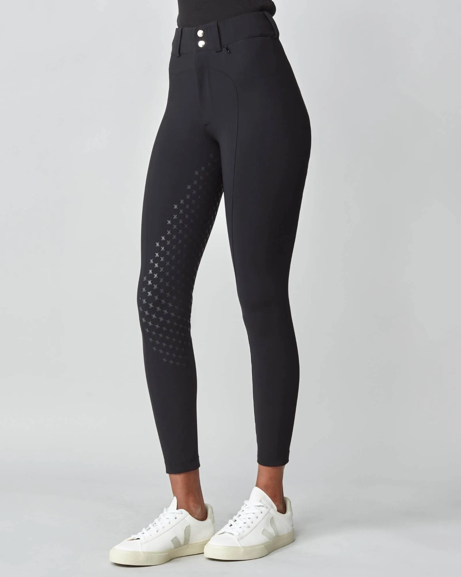 High-Rise Compression Breeches Black
