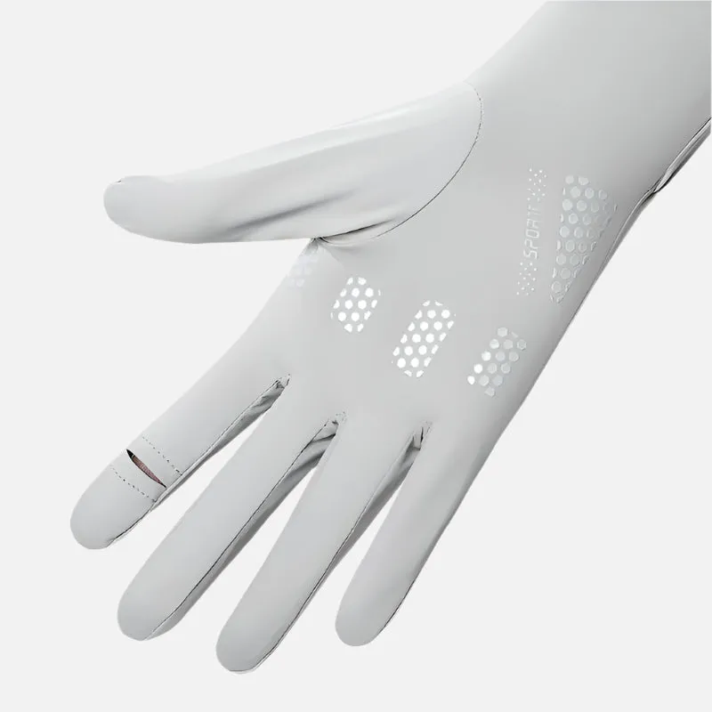 Ice Silk UV Protection Long Sleeve Golf Gloves