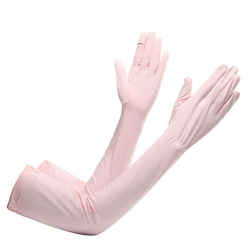 Ice Silk UV Protection Long Sleeve Golf Gloves
