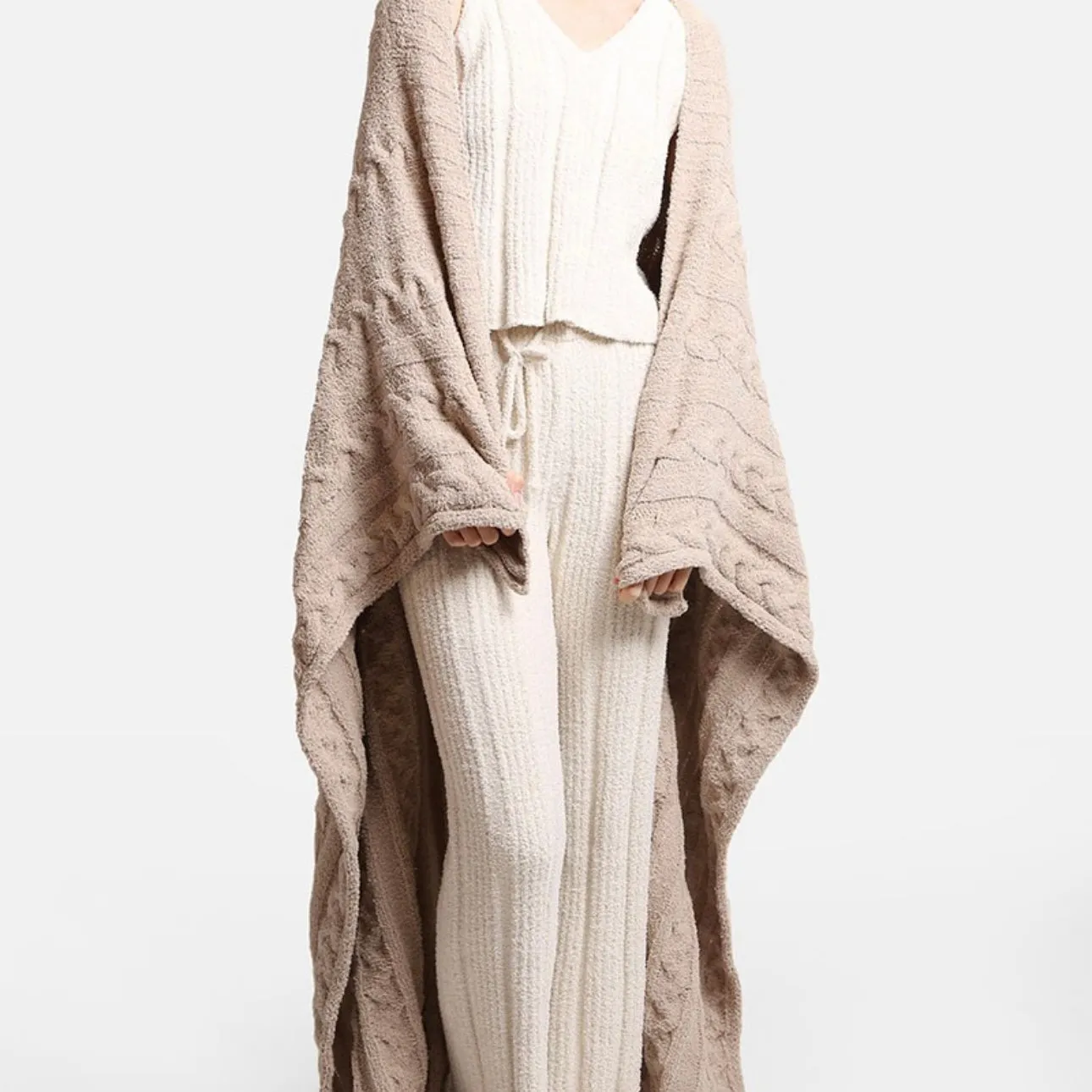 In My Feels Throw Blanket - Beige