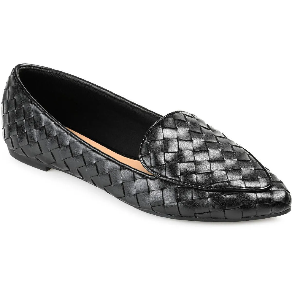 Journee Collection Womens Misty Woven Pointed Toe Loafers
