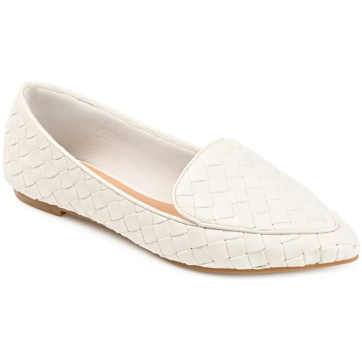Journee Collection Womens Misty Woven Pointed Toe Loafers