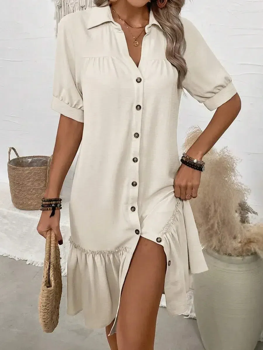 Lara - Flowy Charm with Ruffle Detail
