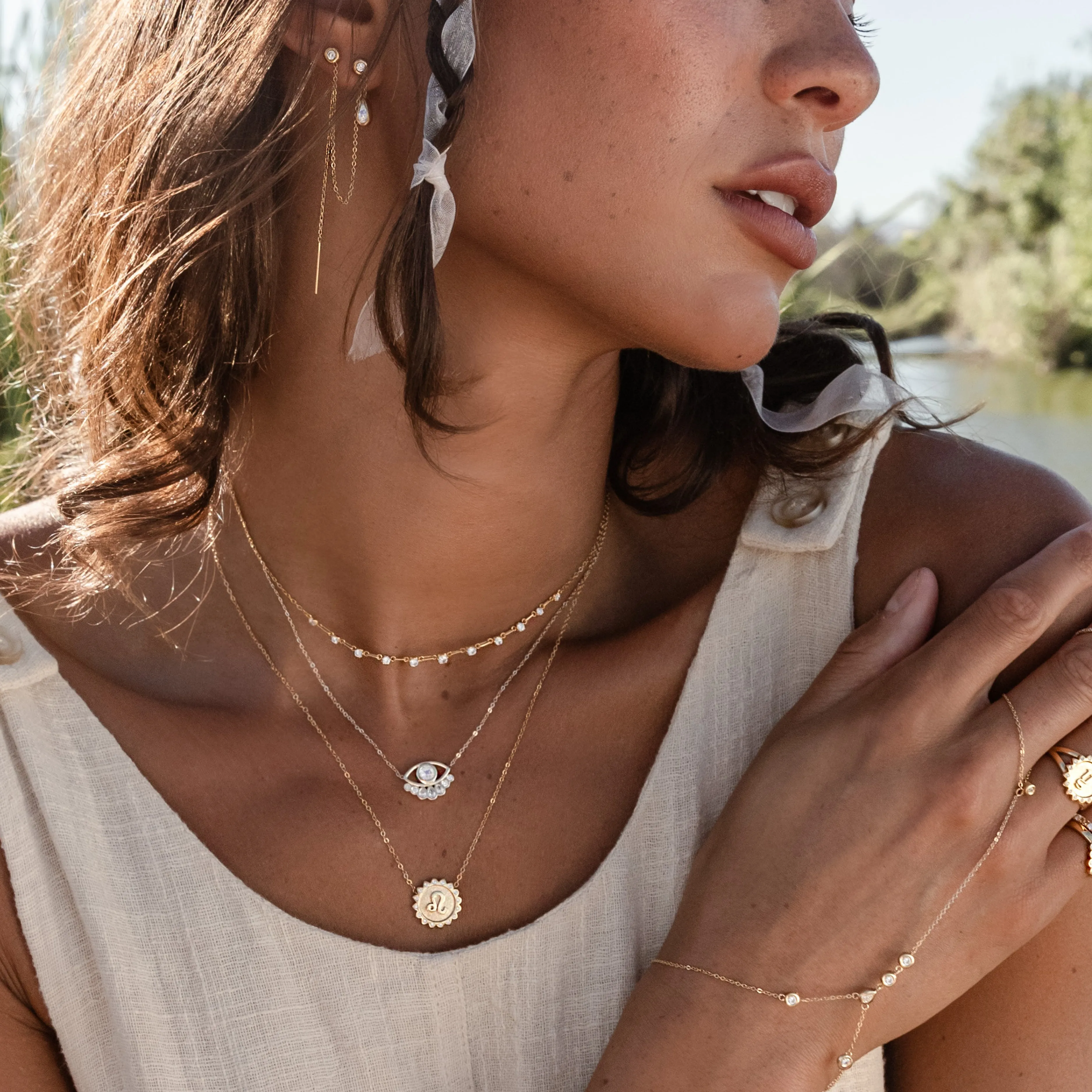 Libra Sun Zodiac necklace