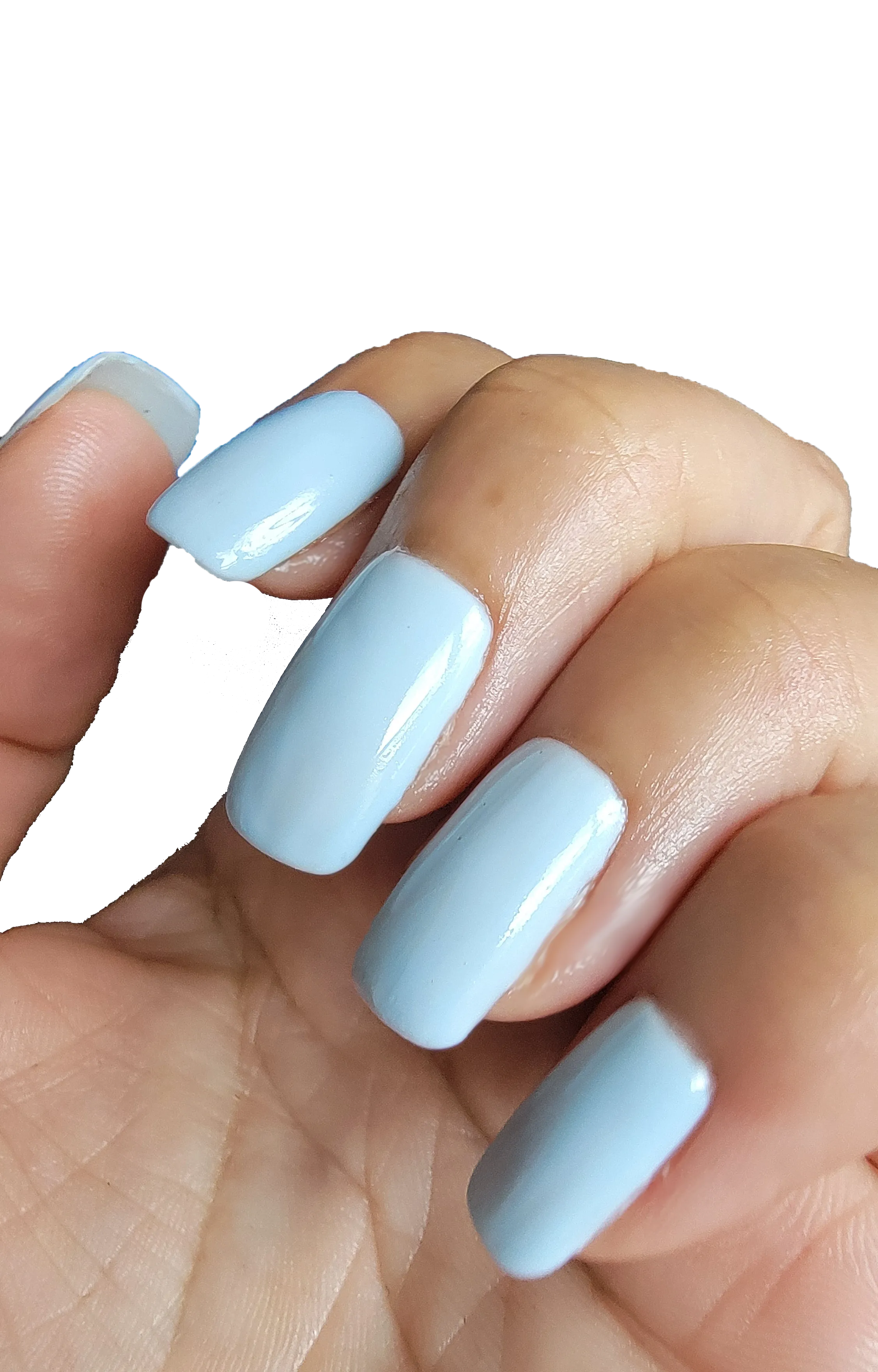 One Step Gel Polish,  Light Baby Blue - Breezy Baby
