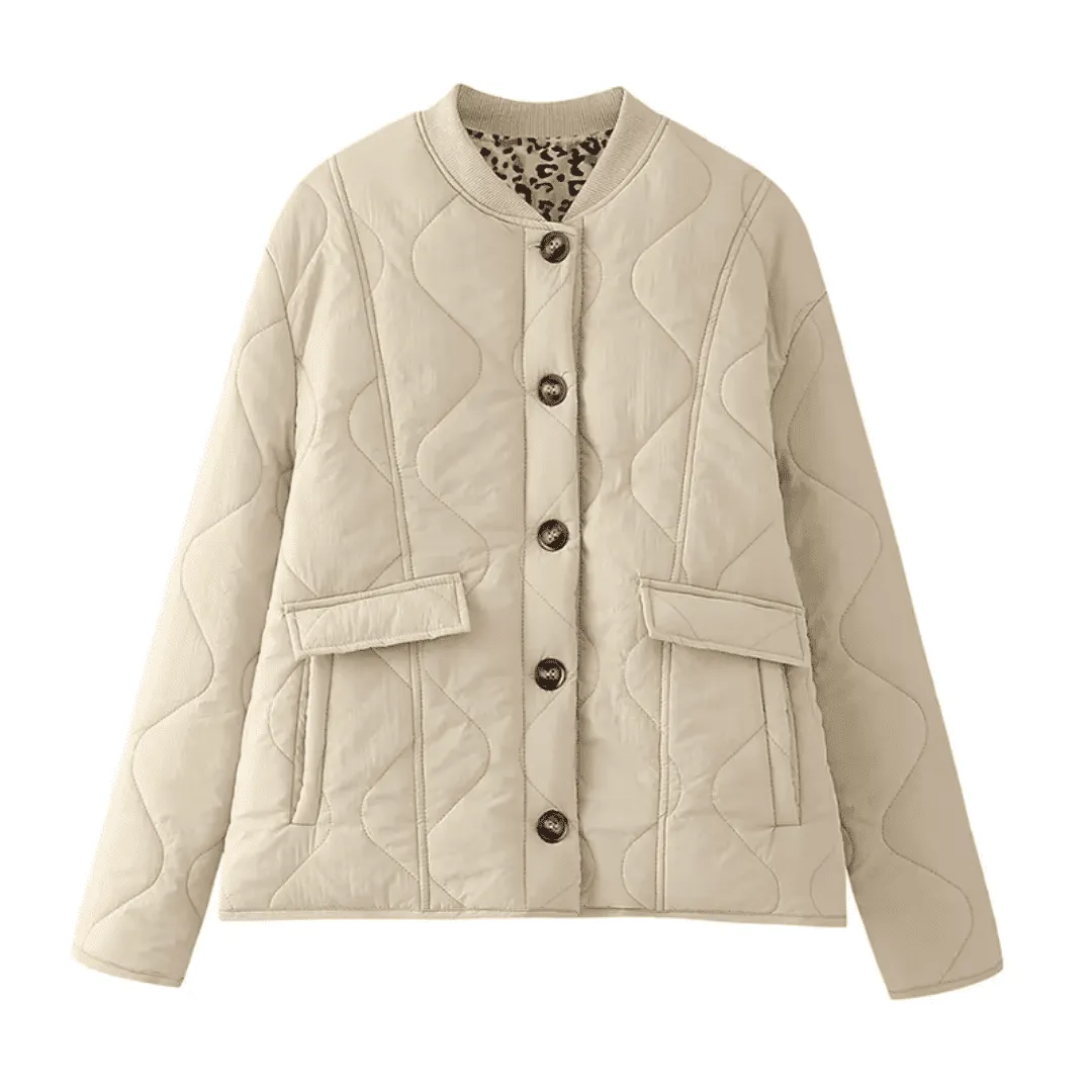 Quilted Leopard Jacket