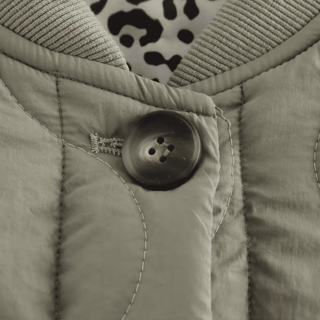 Quilted Leopard Jacket