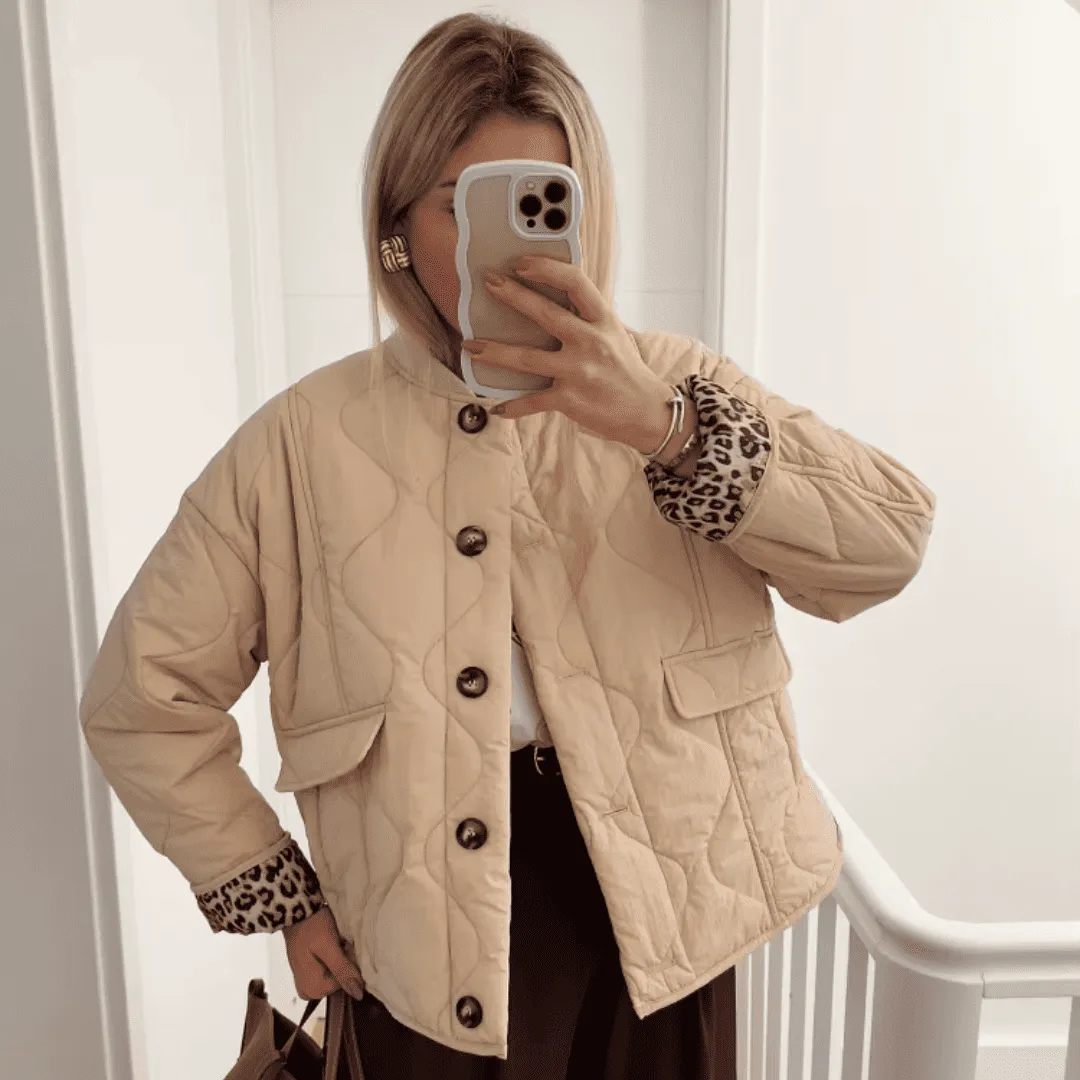 Quilted Leopard Jacket