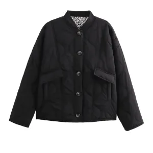 Quilted Leopard Jacket
