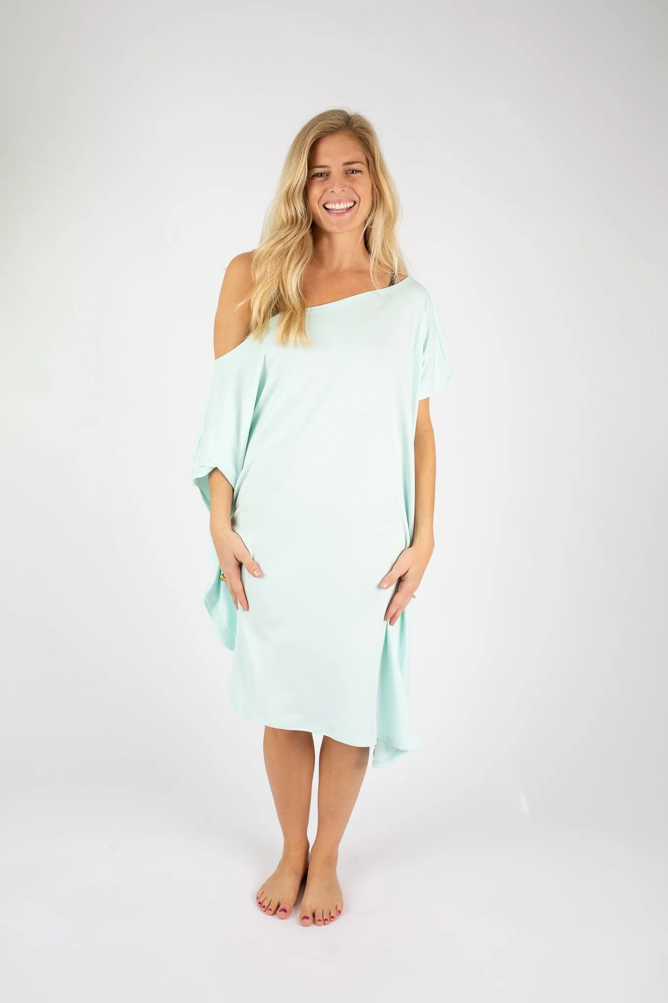 Sea Glass Green Mini Coastal Caftan