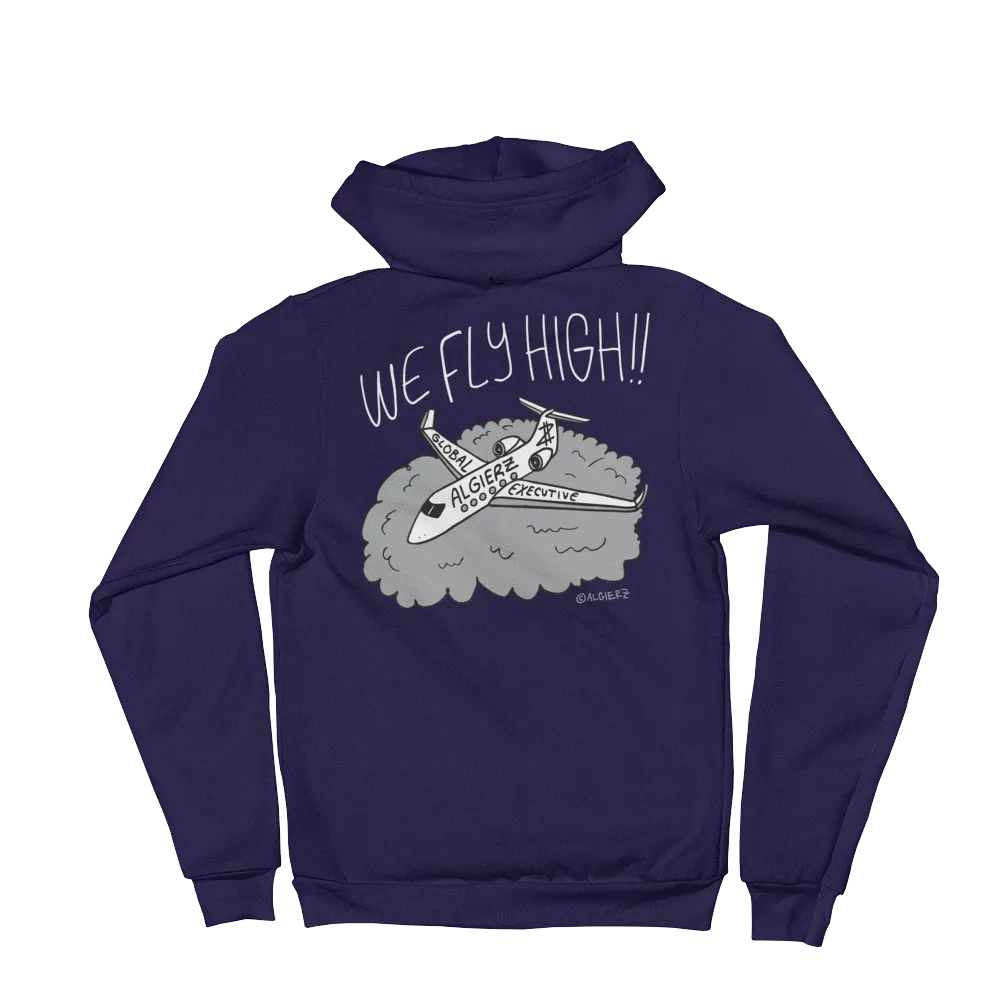 We Fly High // Zip-Up Hoody (navy blue)