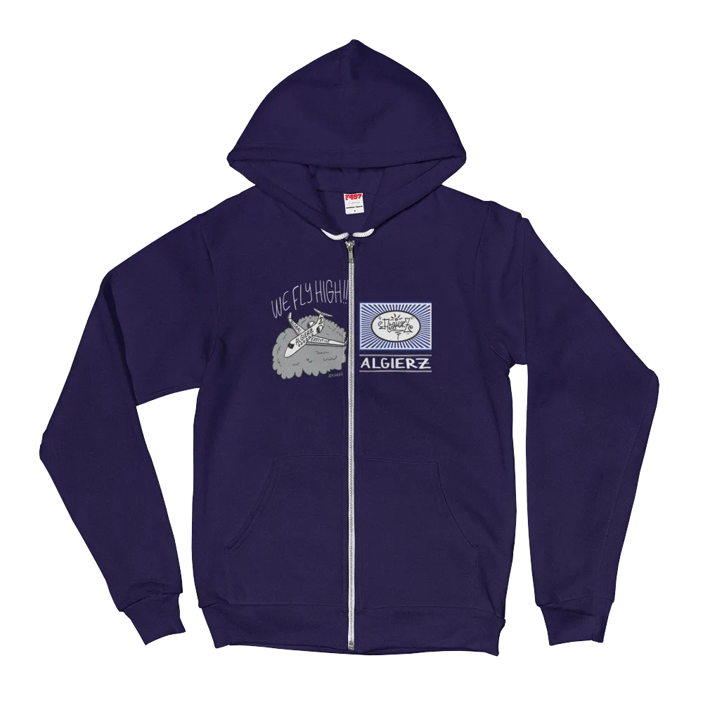 We Fly High // Zip-Up Hoody (navy blue)