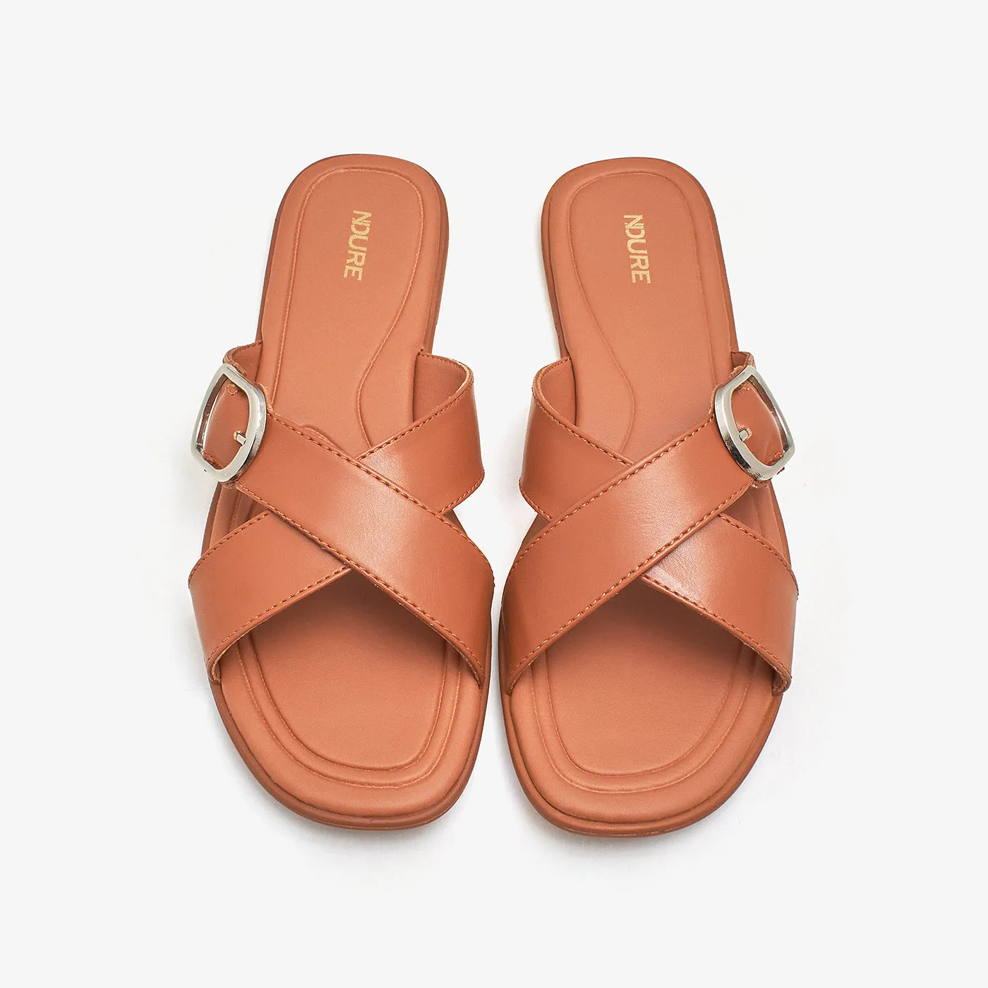 Women’s Buckled Slides
