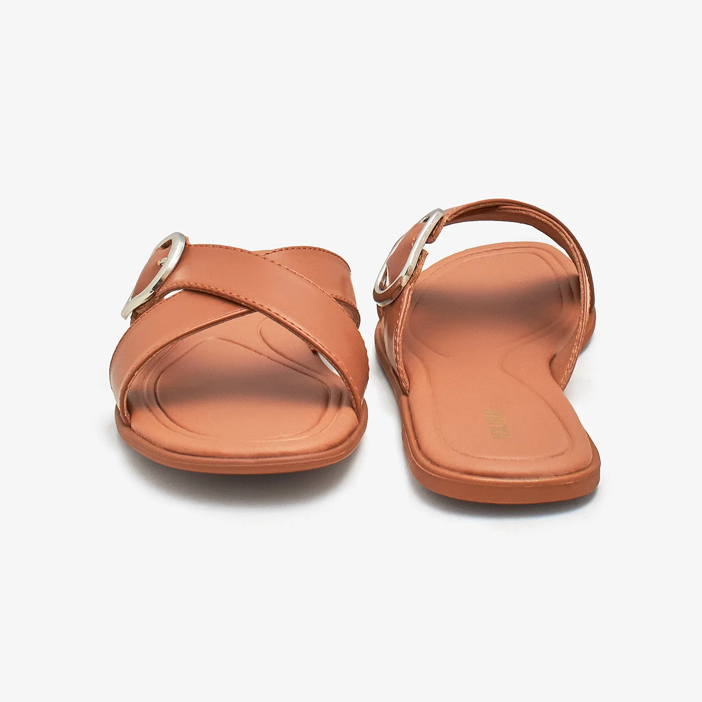 Women’s Buckled Slides