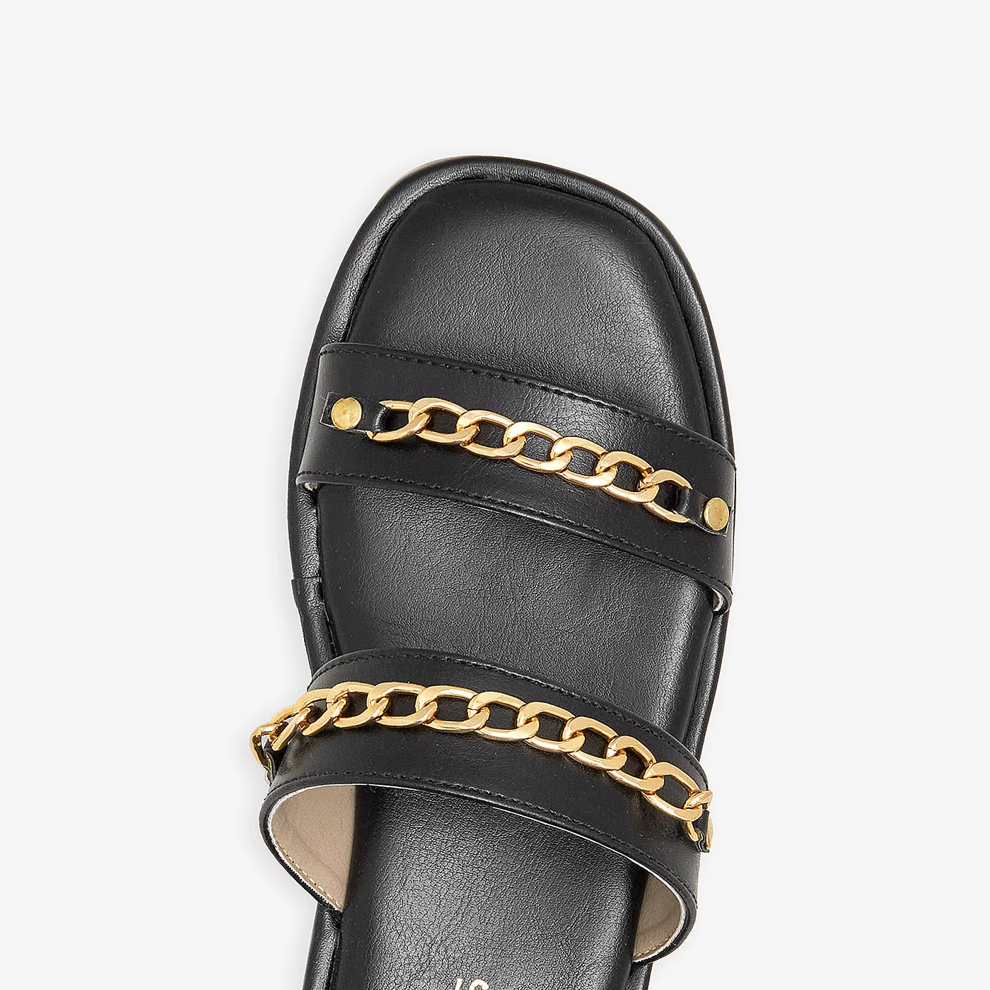 Women's Chain-Strap Slides
