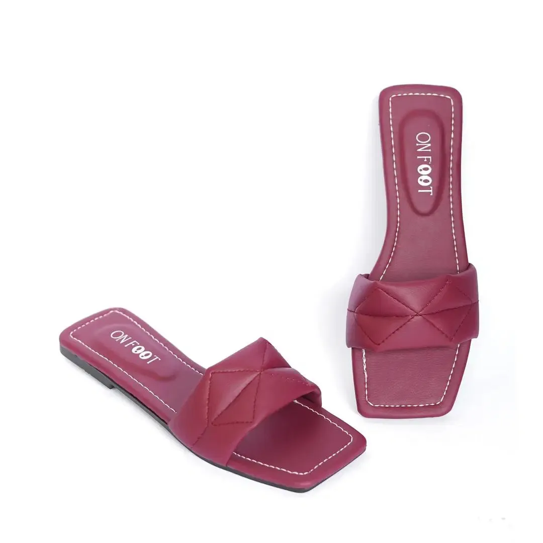 Women's Rexine Fancy Flats Slipper